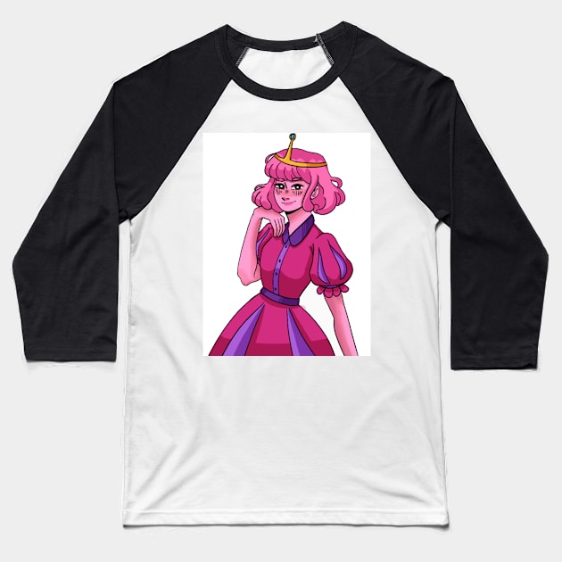 Princess Bubblegum~ Baseball T-Shirt by supernovart61